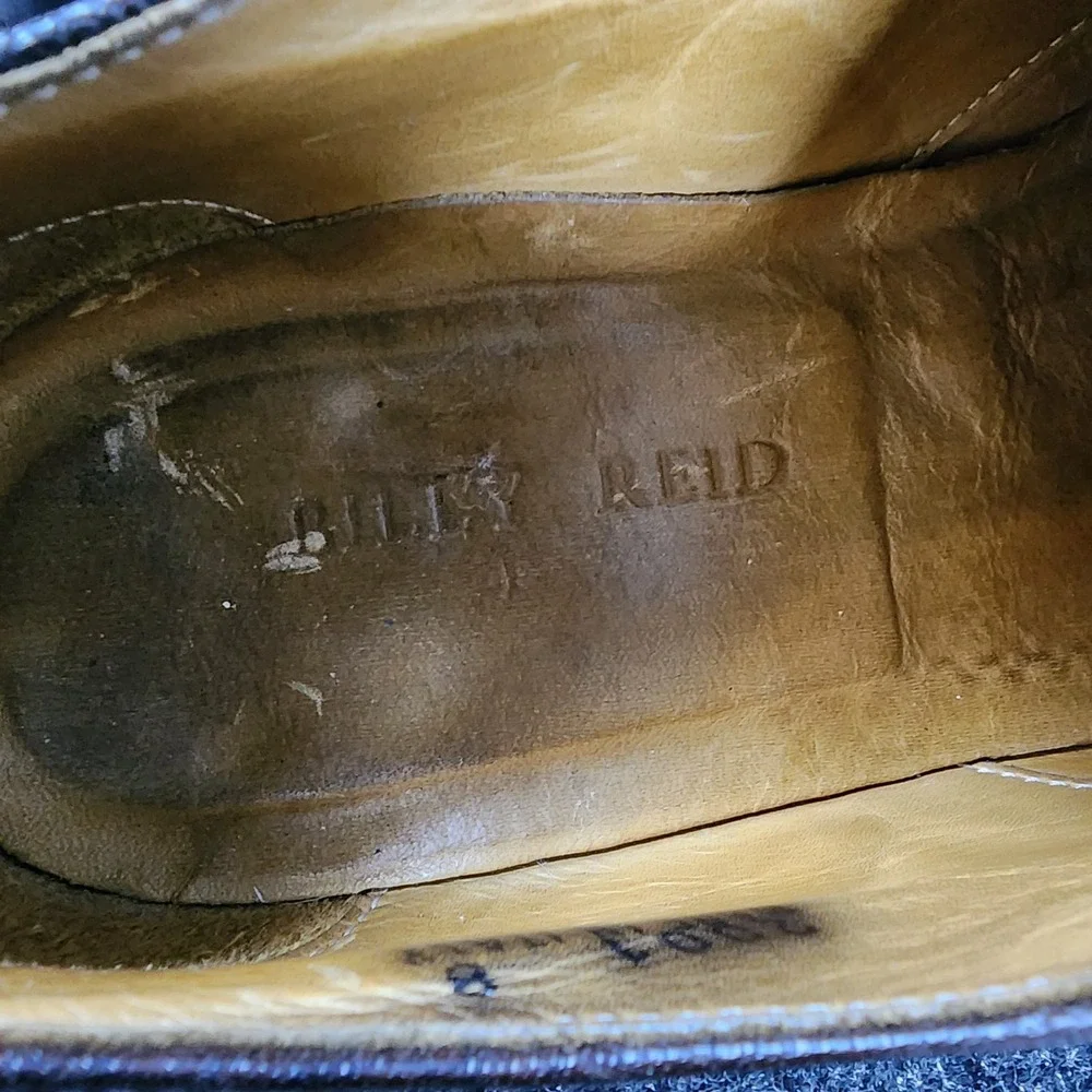 Billy Reid Wingtip Oxford Shoes Size 8 Men Dark‎ Brown Leather Made in Italy